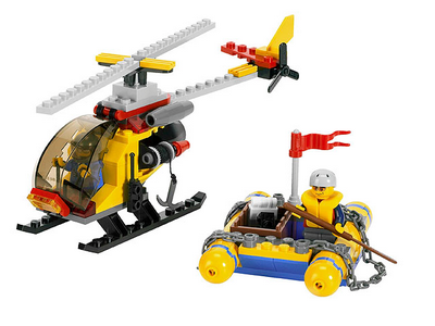 lego 2008 set 2230 Helicopter and Raft 