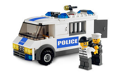 lego 2008 set 7245-2 Prisoner Transport - Blue Sticker Version 