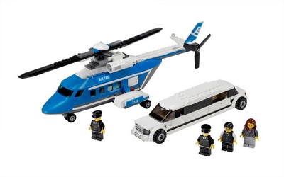 lego 2010 set 3222 Helicopter and Limousine 
