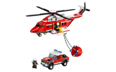lego 2010 set 7206 Fire Helicopter 