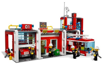 lego 2010 set 7208 Fire Station 