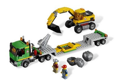 lego 2012 set 4203 Excavator Transport 