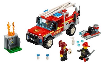 lego 2019 set 60231 Fire Chief Response Truck Le camion du chef des pompiers