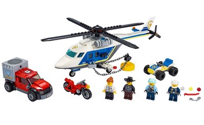 lego 2020 set 60243 Police Helicopter Chase L'arrestation en hélicoptère