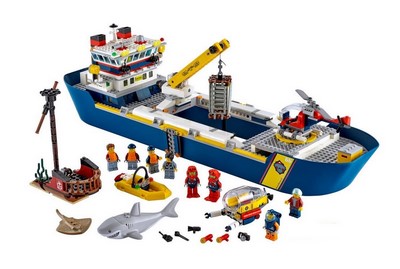 lego 2020 set 60266 Ocean Research Boat Le bateau d'exploration océanique