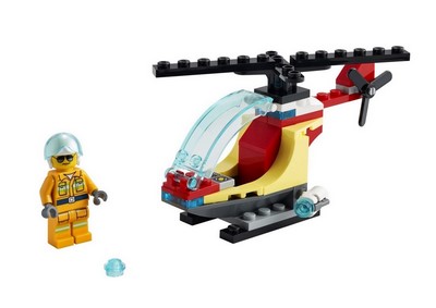 lego 2021 set 30566 Fire Helicopter Hélicoptère d'incendie