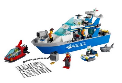 lego 2021 set 60277 Police Patrol Boat Le bateau de patrouille de la police