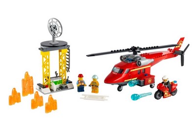 lego 2021 set 60281 Fire Rescue Helicopter L'hélicoptère de secours des pompiers