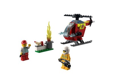 lego 2022 set 60318 Fire Helicopter L'hélicoptère des pompiers