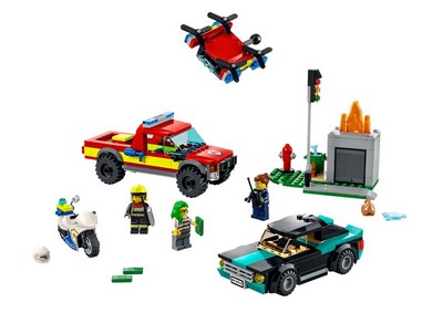 lego 2022 set 60319 Fire Rescue Police Chase