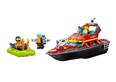 lego 2023 set 60373 Fire Boat Rescue Le bateau de sauvetage des pompiers