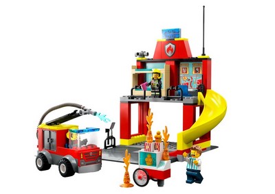 lego 2023 set 60375 Fire Station and Fire Truck La caserne et le camion des pompiers