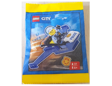 lego 2023 set 952307 Policeman with Jet paper bag Policier avec un jet