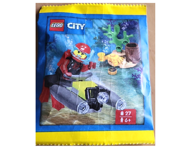 lego 2023 set 952311 Diver with Underwater Scooter paper bag Plongeur avec scooter sous-marin