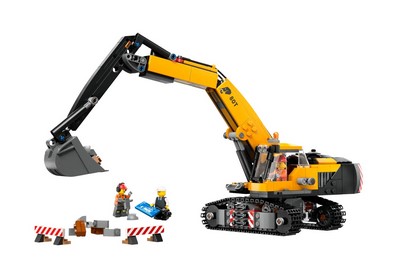 lego 2024 set 60420 Yellow Construction Excavator La pelleteuse de chantier jaune