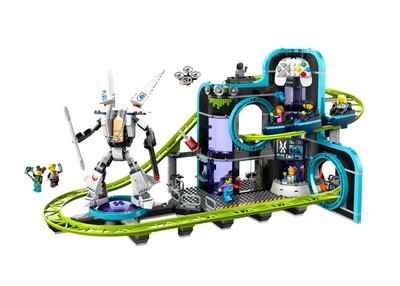 lego 2024 set 60421 Robot World Roller Coaster Park Le parc d’attractions de Robot World