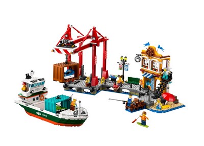 lego 2024 set 60422 Seaside Harbor with Cargo Ship Le port et le navire marchand