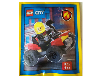 lego 2024 set 952409 Firefighter with Quad paper bag Pompier avec un quad