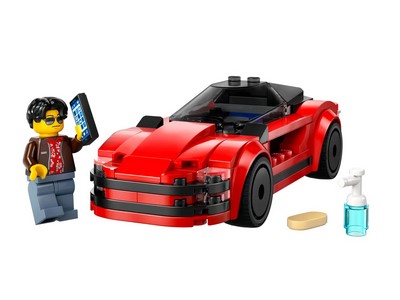 lego 2025 set 60448 Sports Car La voiture de sport rouge